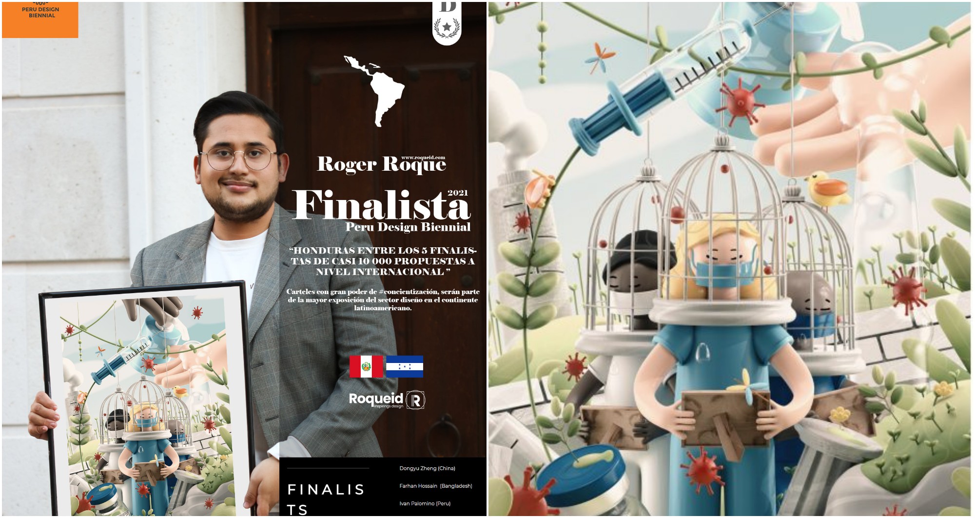 Hondureño entre los finalistas de la Bienal de Diseño en Perú