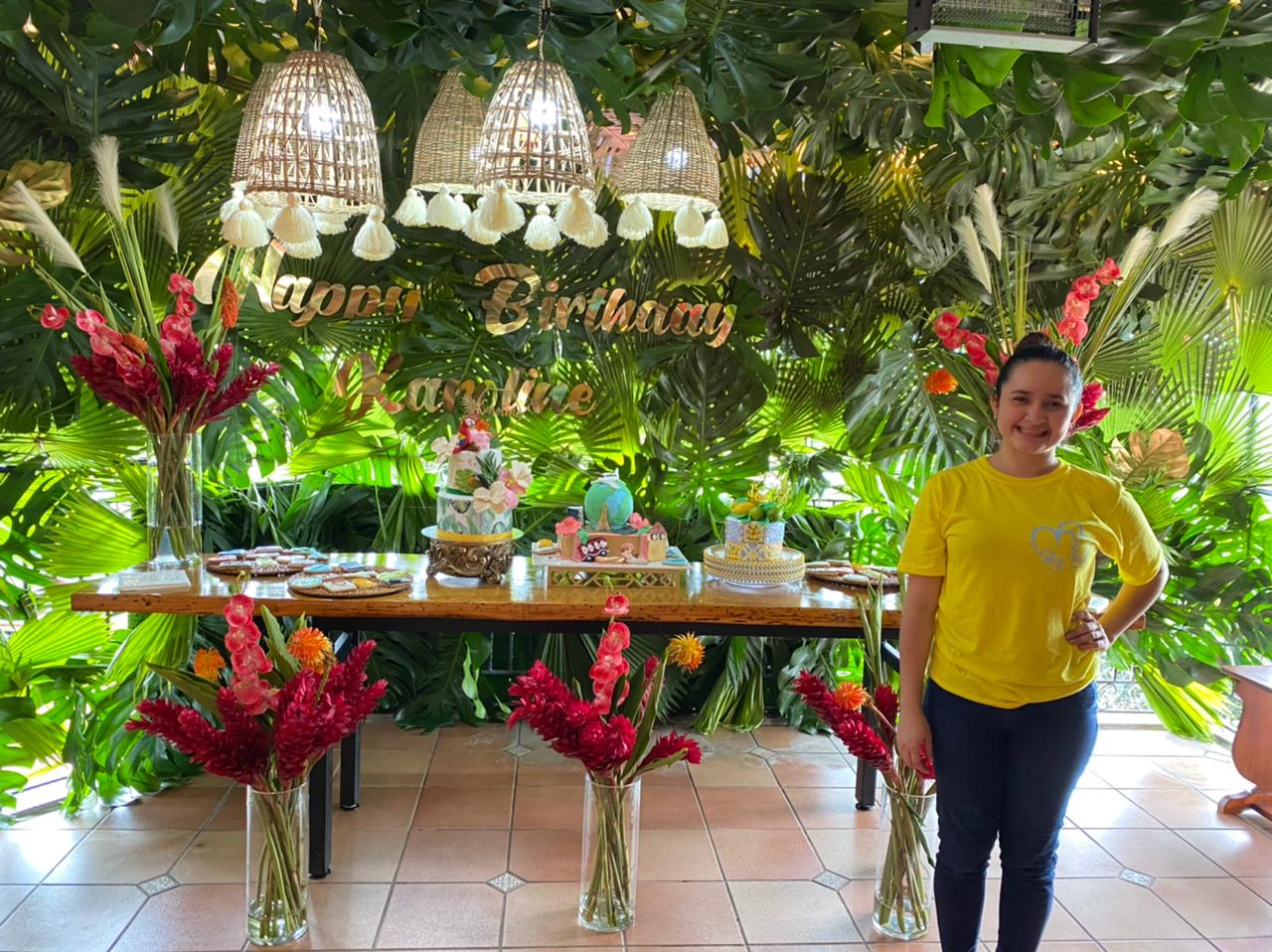 Hondureña emprende con decoración de eventos