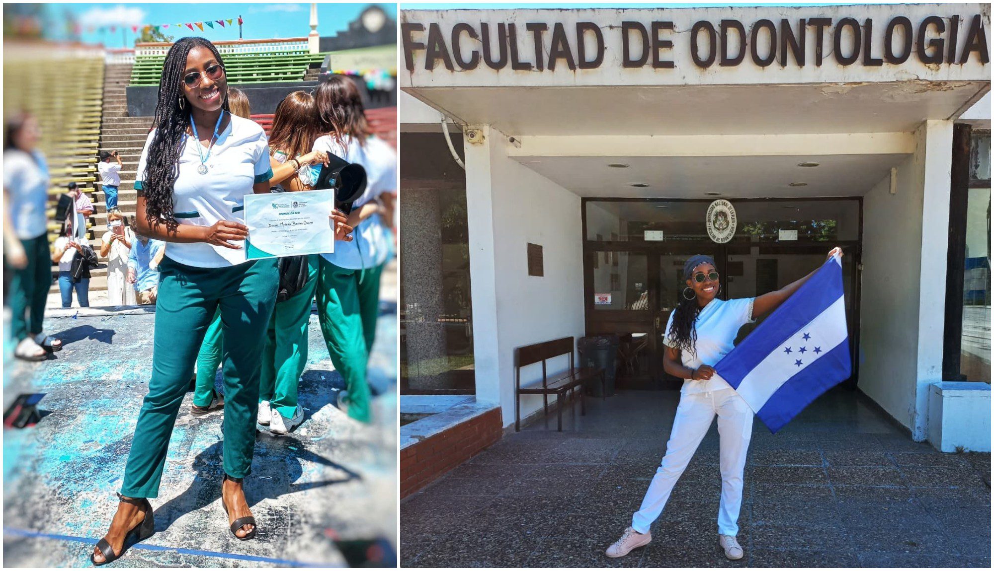 Hondureña se graduó de la Universidad Nacional de La Plata en Argentina