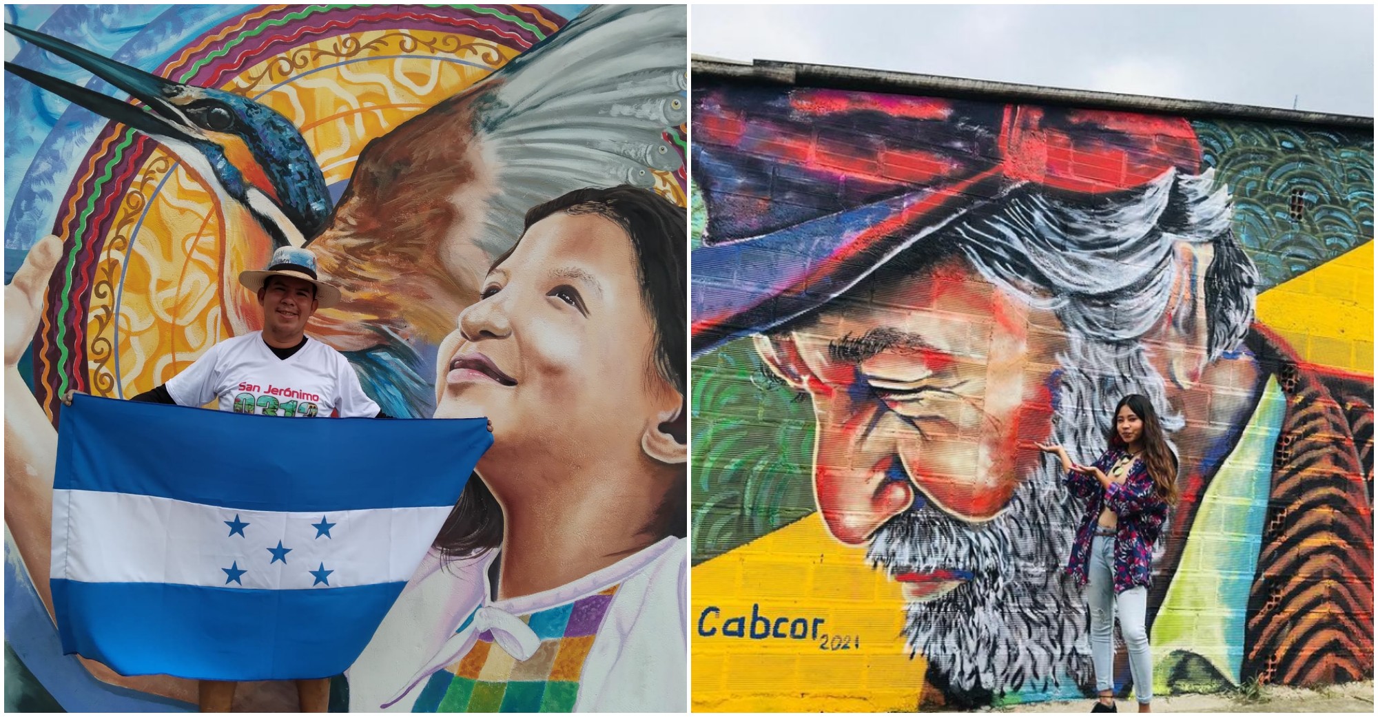Mira los murales de Alejandra y Tecla en Colombia