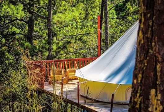 Glamping Hill y su fascinante forma de acampar