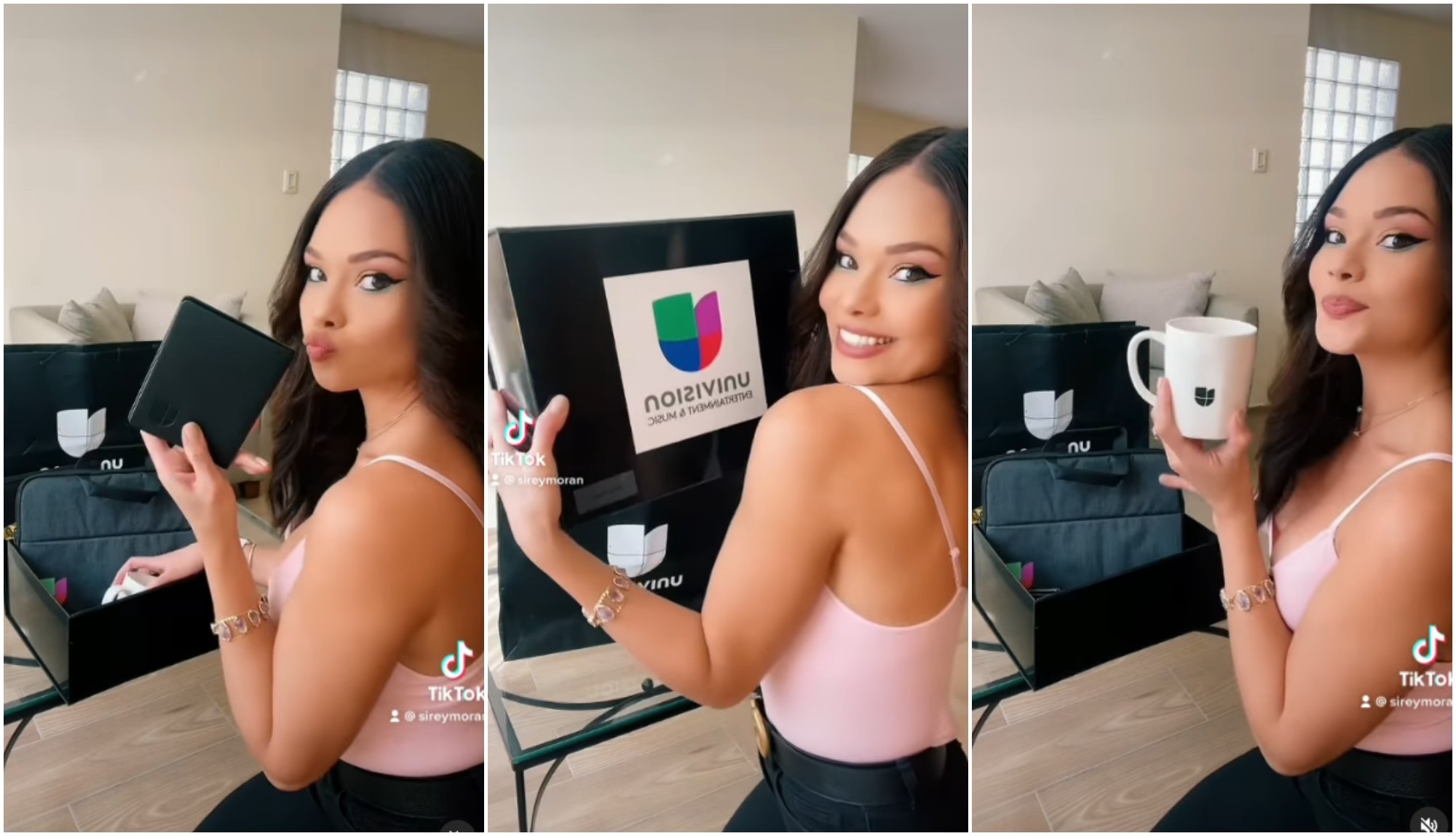 Sirey Morán recibe un regalo de Univision por su nuevo trabajo