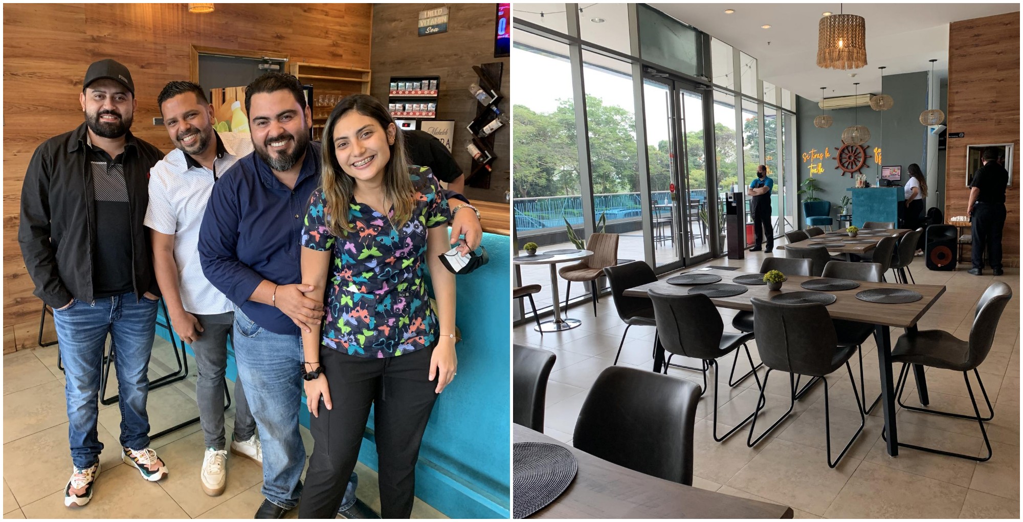 Amigos hondureños abren un restaurante de mariscos