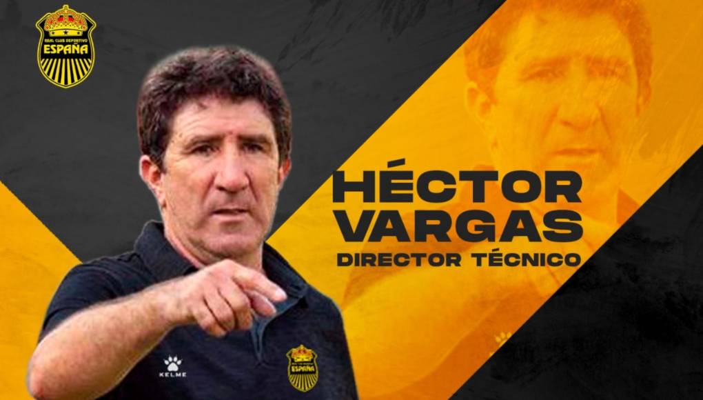 Real España anuncia a Héctor Vargas como su nuevo entrenador