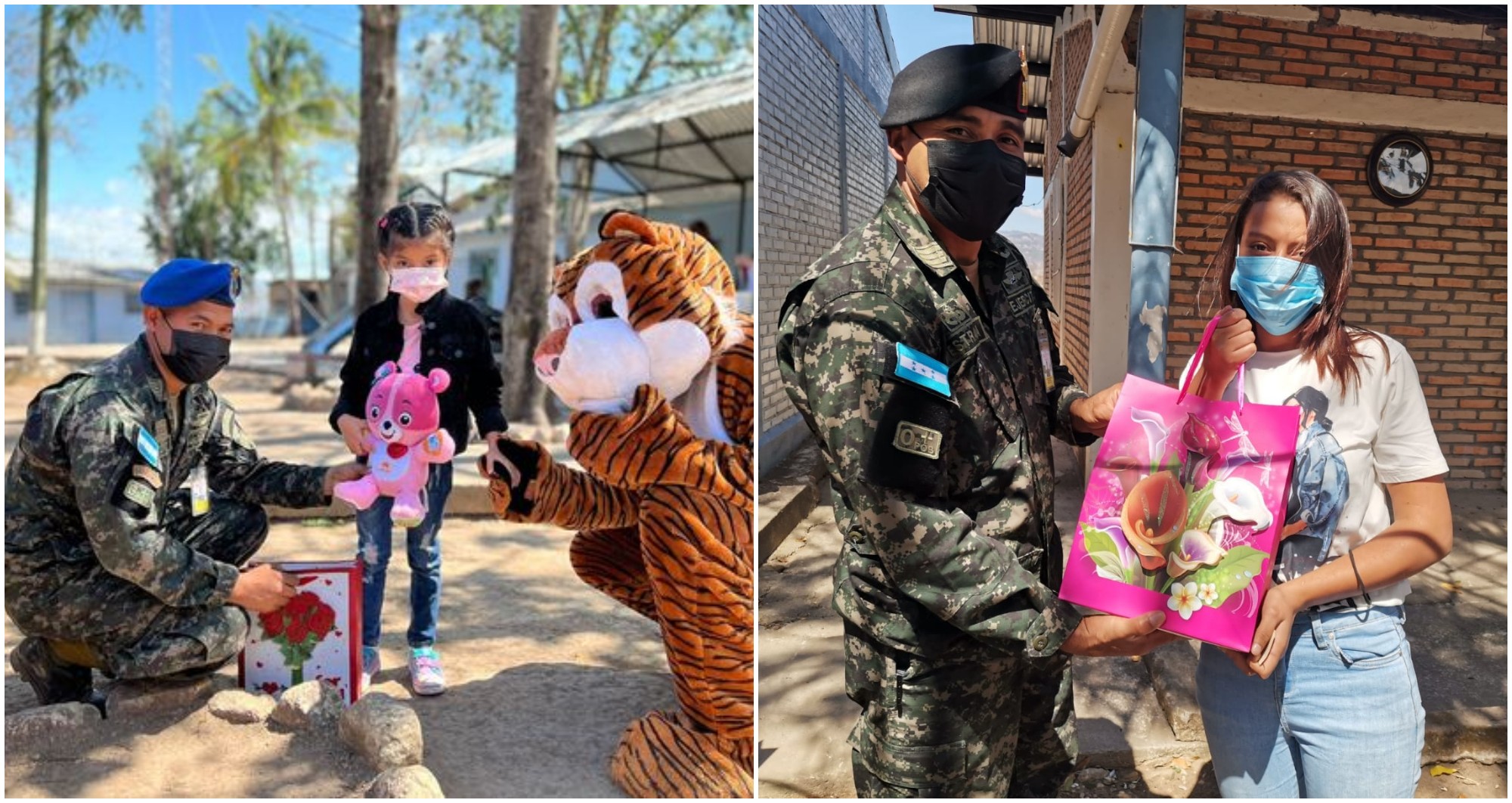 Fuerzas Armadas lleva alegría al Hogar de Niños Montaña de Luz