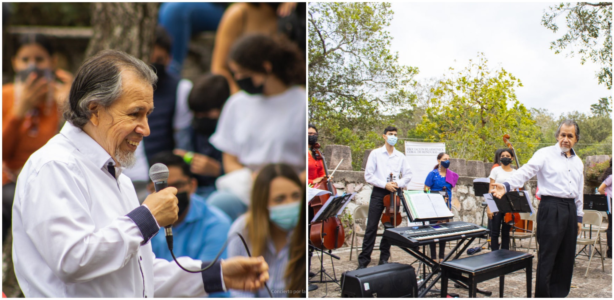 La filarmónica de Honduras dio un concierto con la paz como tema