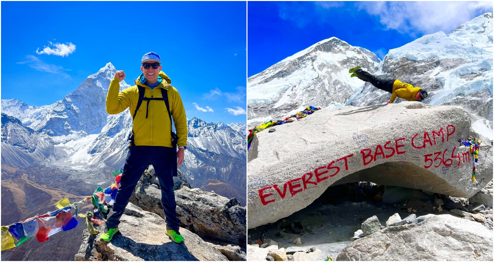 Hondureño Ronald Quintero, se encuentra en la base del Monte Everest