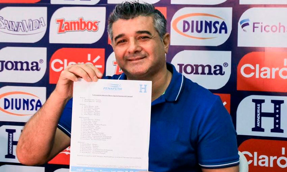 Diego Vásquez anuncia primera convocatoria como técnico de Honduras