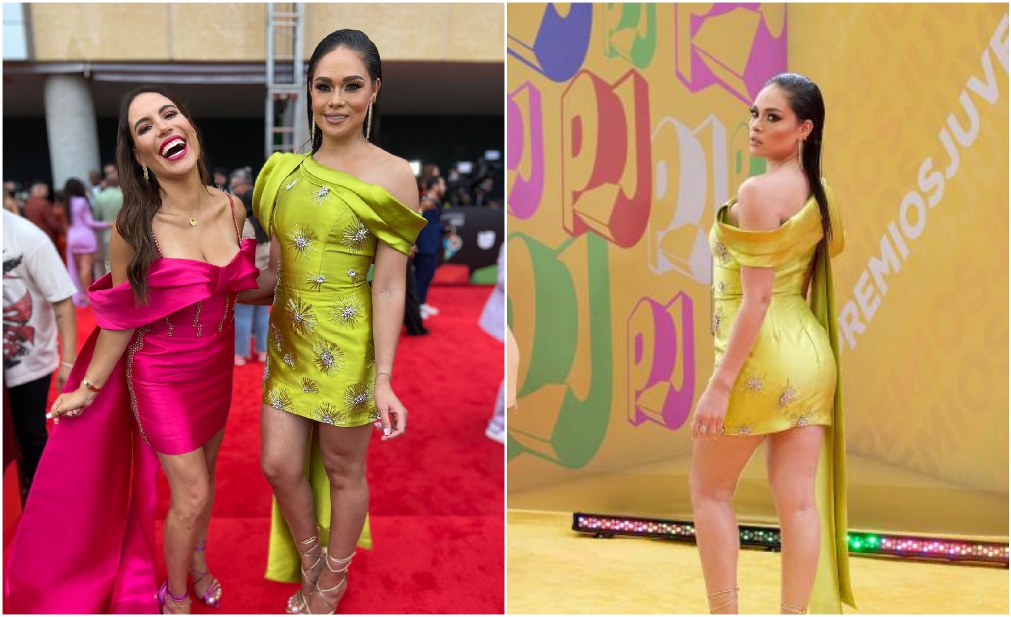 Sirey Morán deslumbró en la alfombra roja de los Premios Juventud 2022