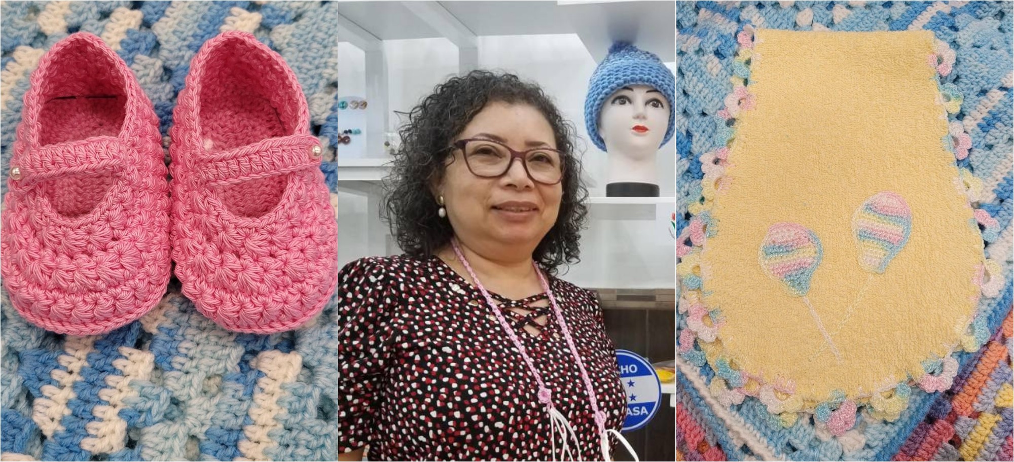Hondureña crea hermosos productos elaborados con crochet