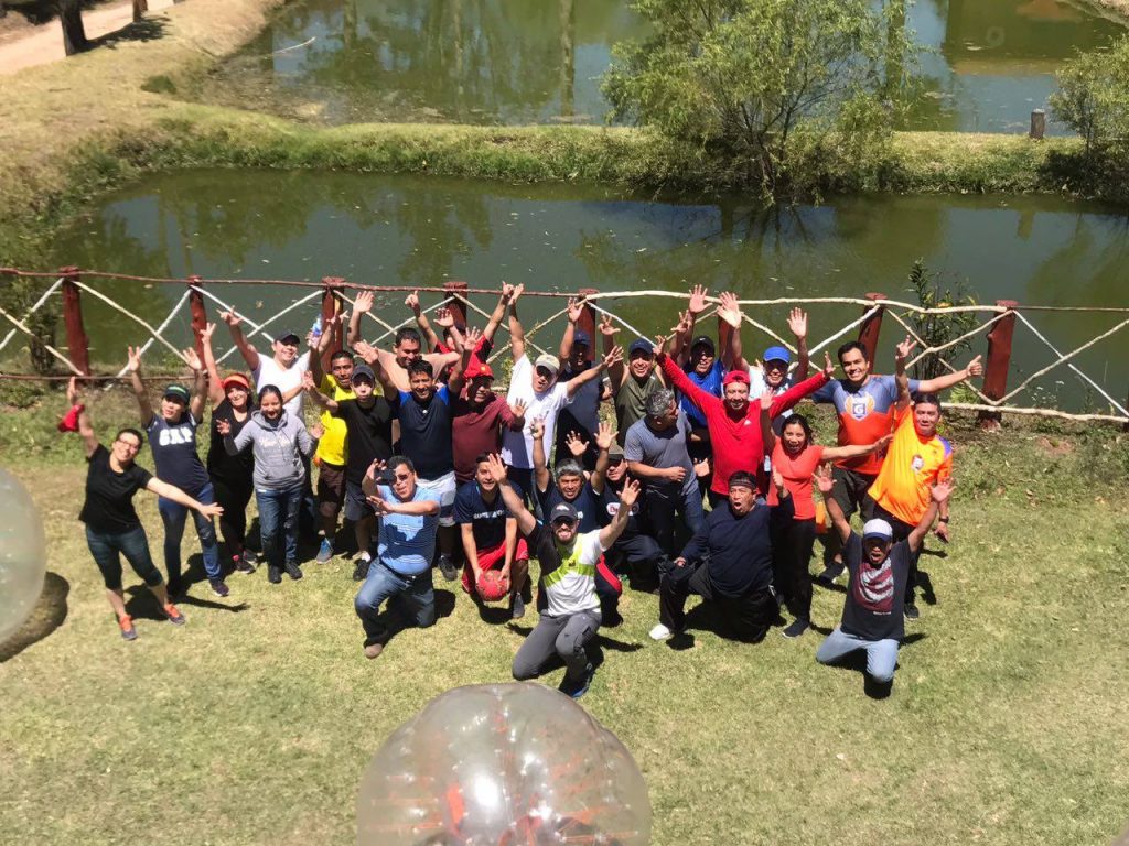 Extremo a extremo, team builing