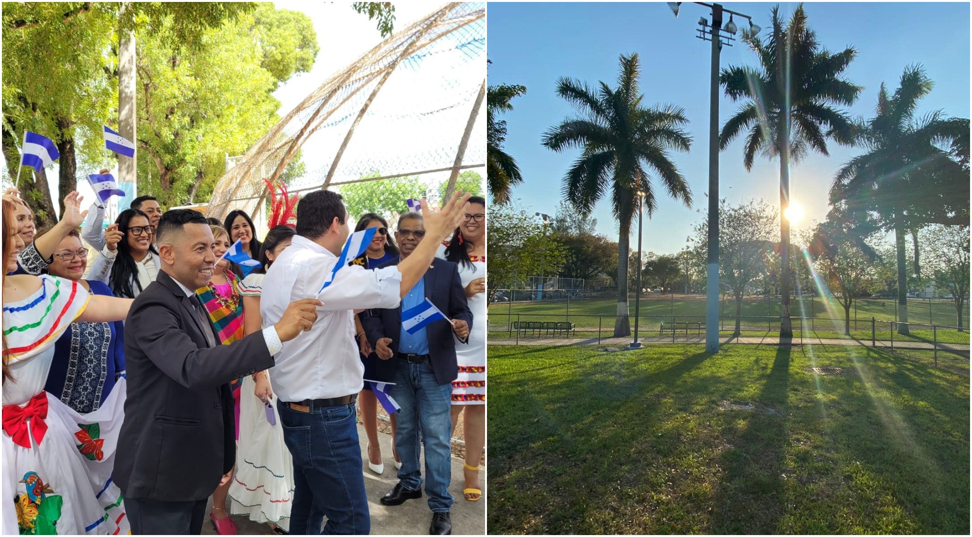 Inauguran en Miami parque «Francisco Morazán» en honor a hondureños