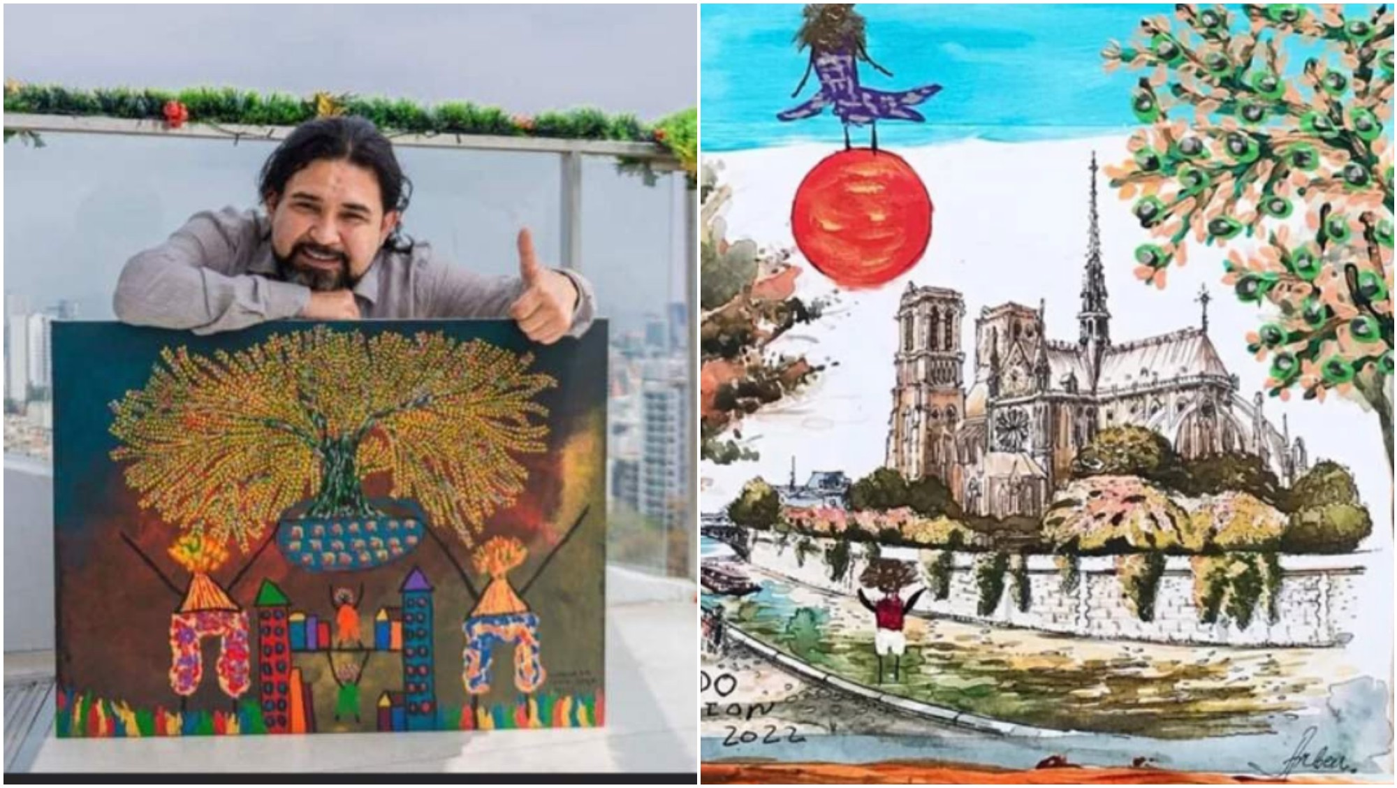Artista hondureño realizará exposición en Calí con un artista colombiano