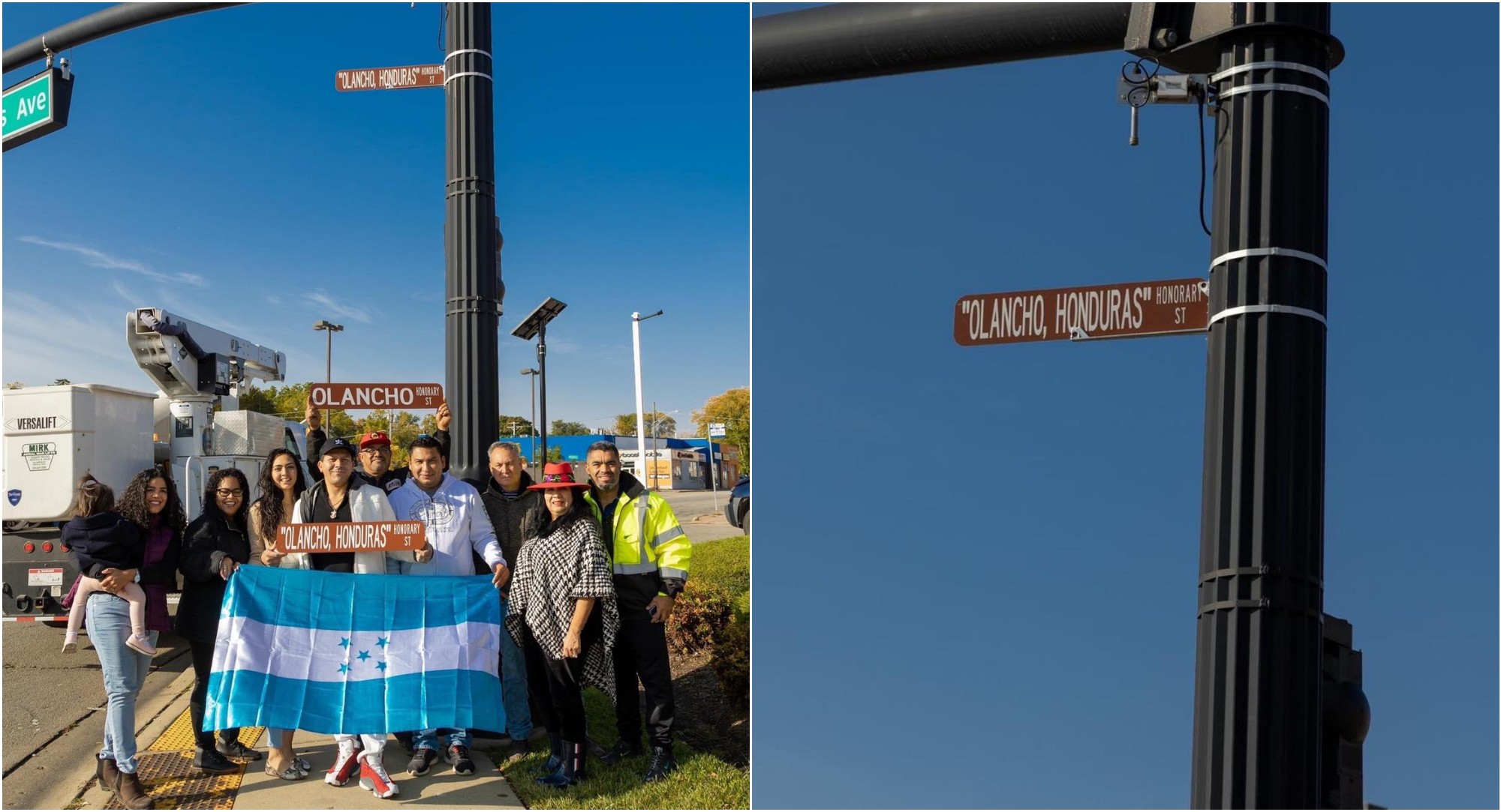 Nombran «Olancho, Honduras» a una calle de Waukegan, Illinois