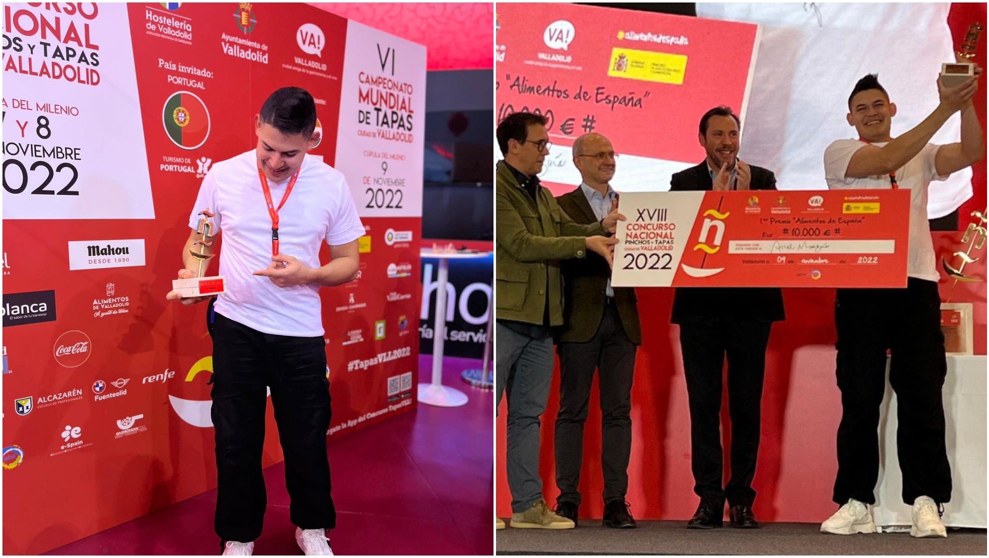 Chef hondureño Ariel Munguía, gana concurso nacional en Valladolid