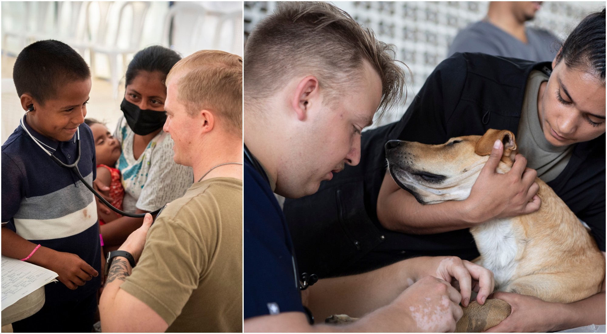 Fotografías de la brigada del Buque Hospital USNS en Honduras