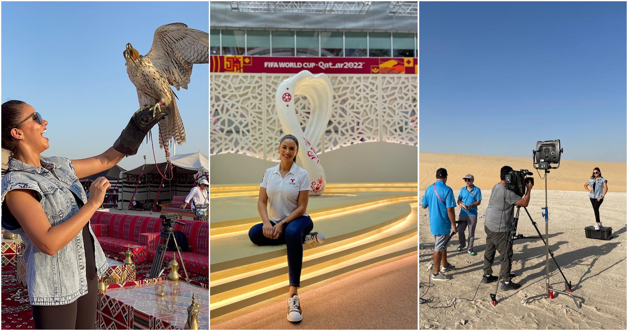 Ana Jurka comparte fotos de su viaje por Qatar para el Mundial 2022