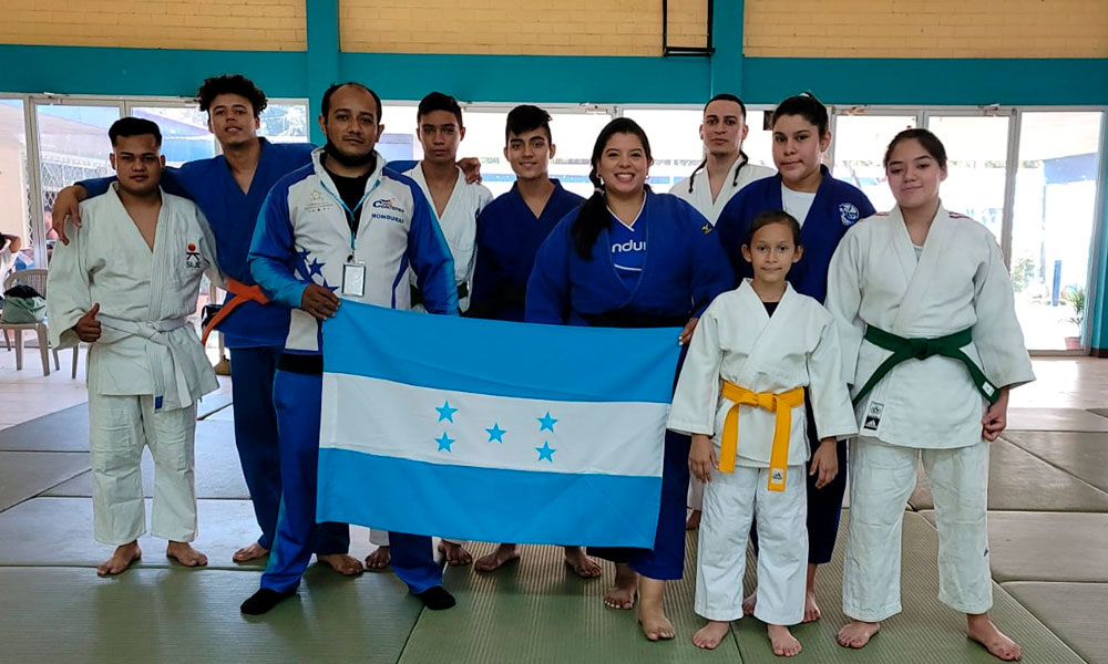 Delegación hondureña de judo destaca en torneo de Nicaragua