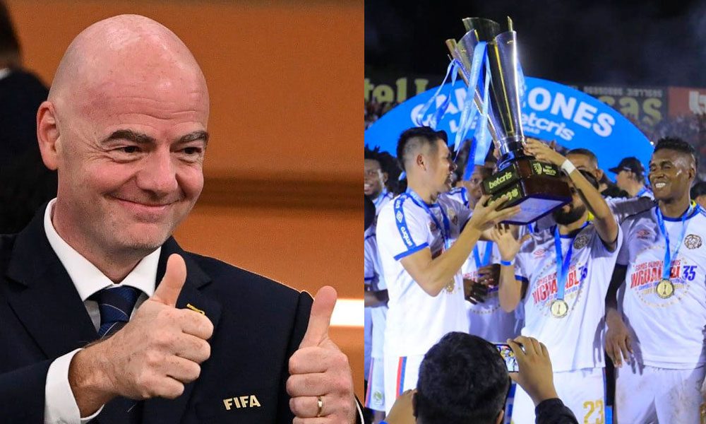 Presidente de la FIFA, Gianni Infantino felicita al Club Deportivo Olimpia