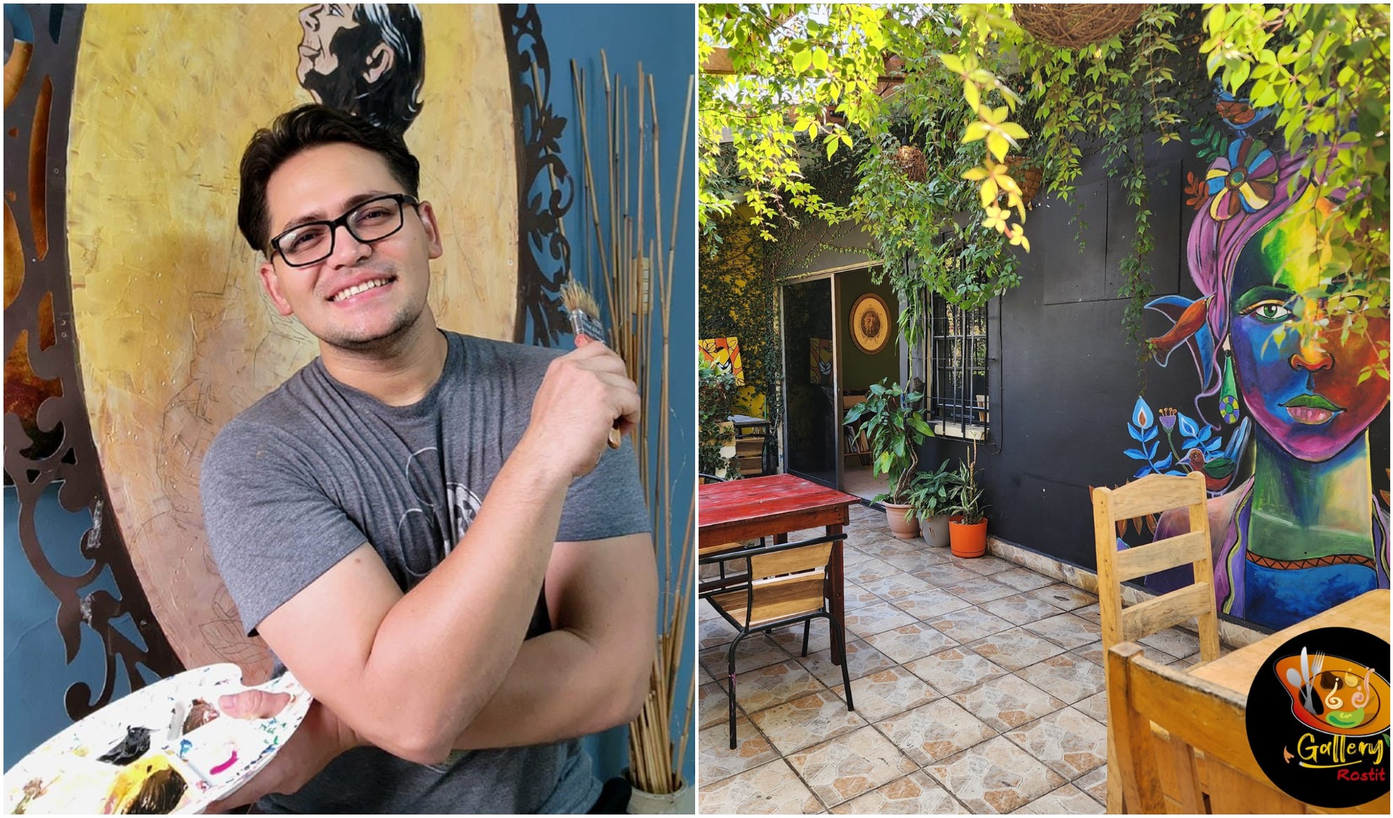 Pintor hondureño Mauricio Guevara abre cafetería en San Pedro Sula