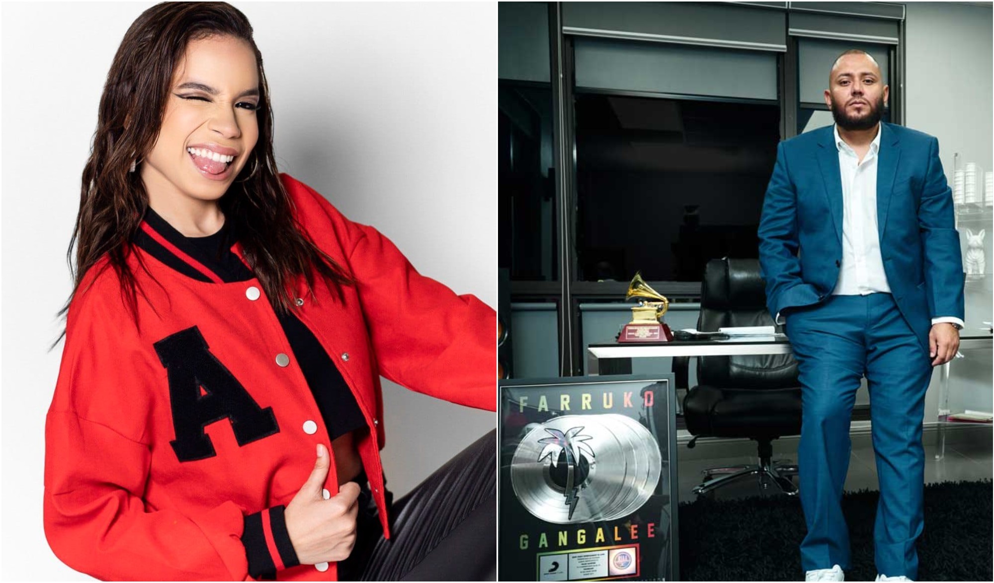 Hondureña Angie Flores podría producir música con Frank Miami