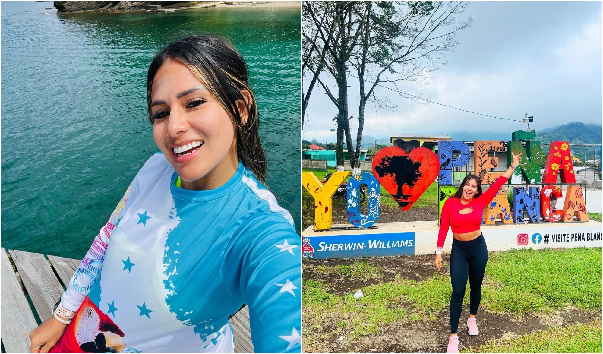 Influencer colombiana «Lau x el mundo» visita Honduras