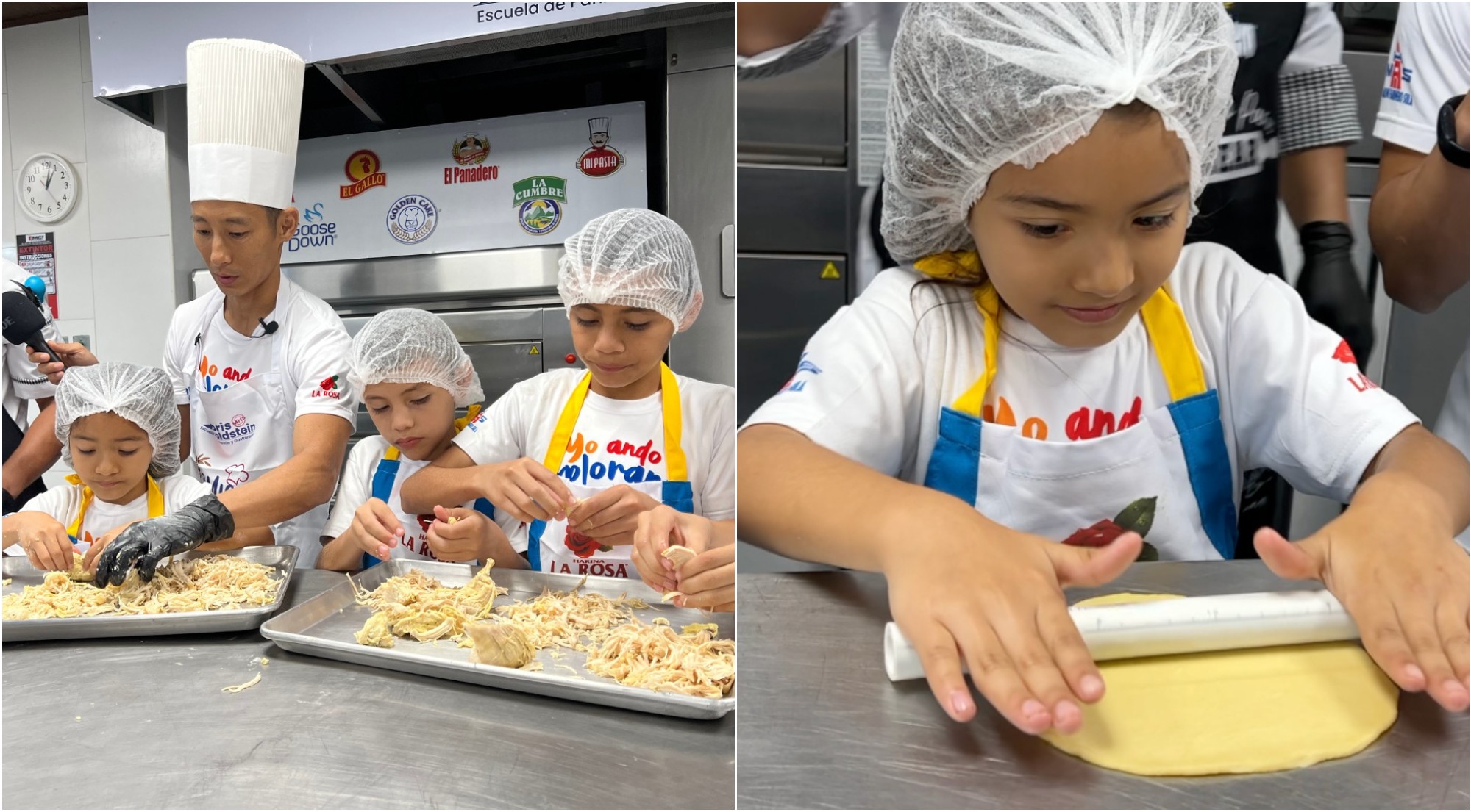 Shin Fujiyama lleva a niños a preparar empanadas hondureñas