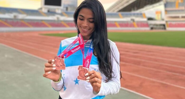 Kendi Rosales logra medalla de bronce en Centroamericano de Atletismo