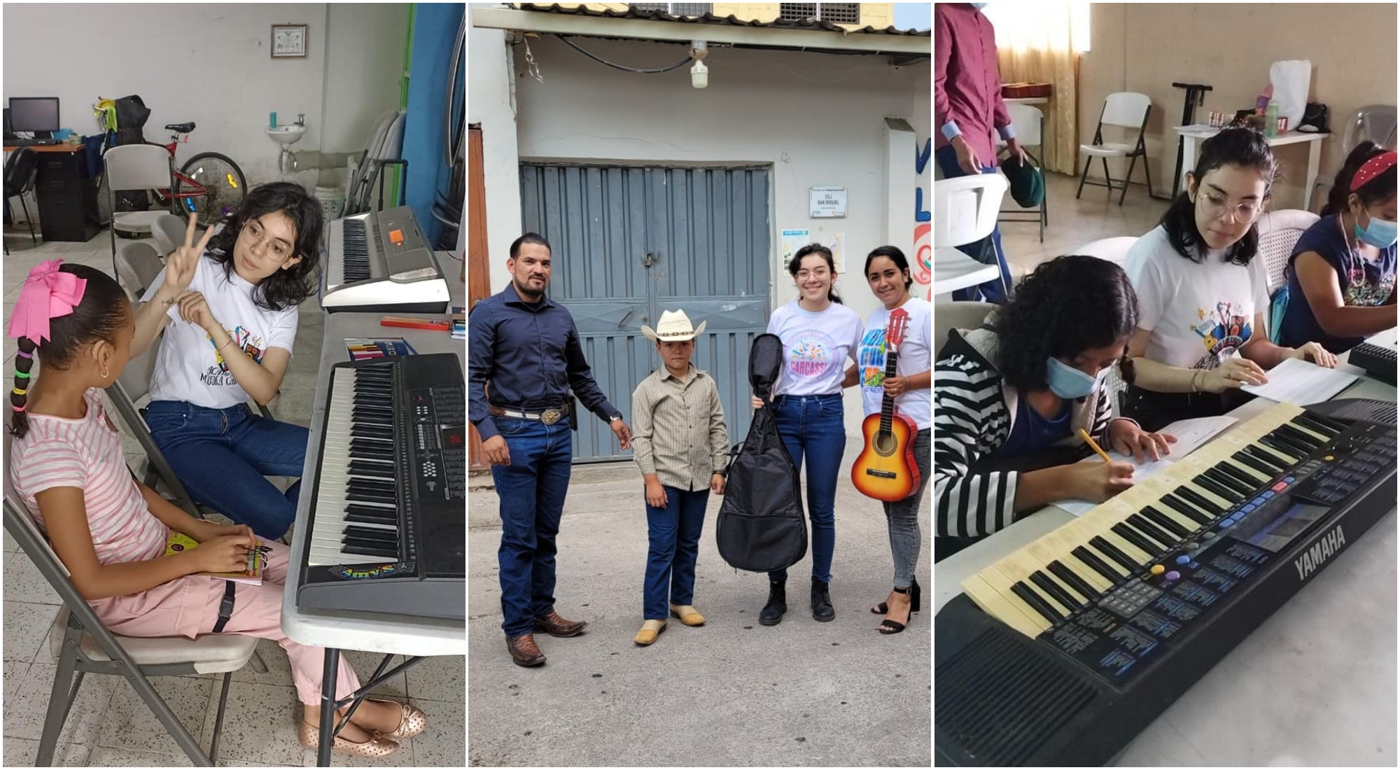 Hondureña fundó una academia de música gratuita para niños