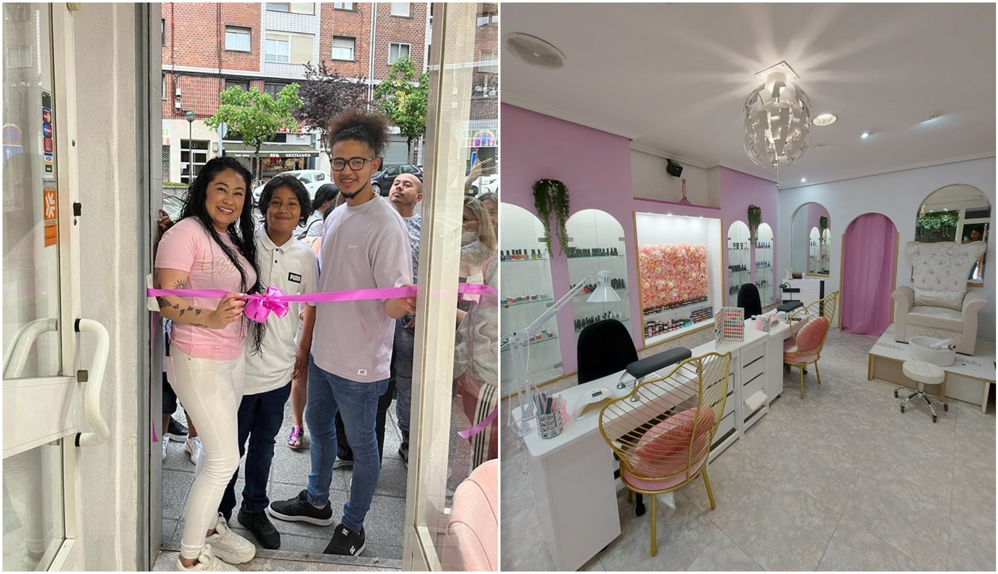 Hondureña inaugura su salón de belleza en Bilbao, España