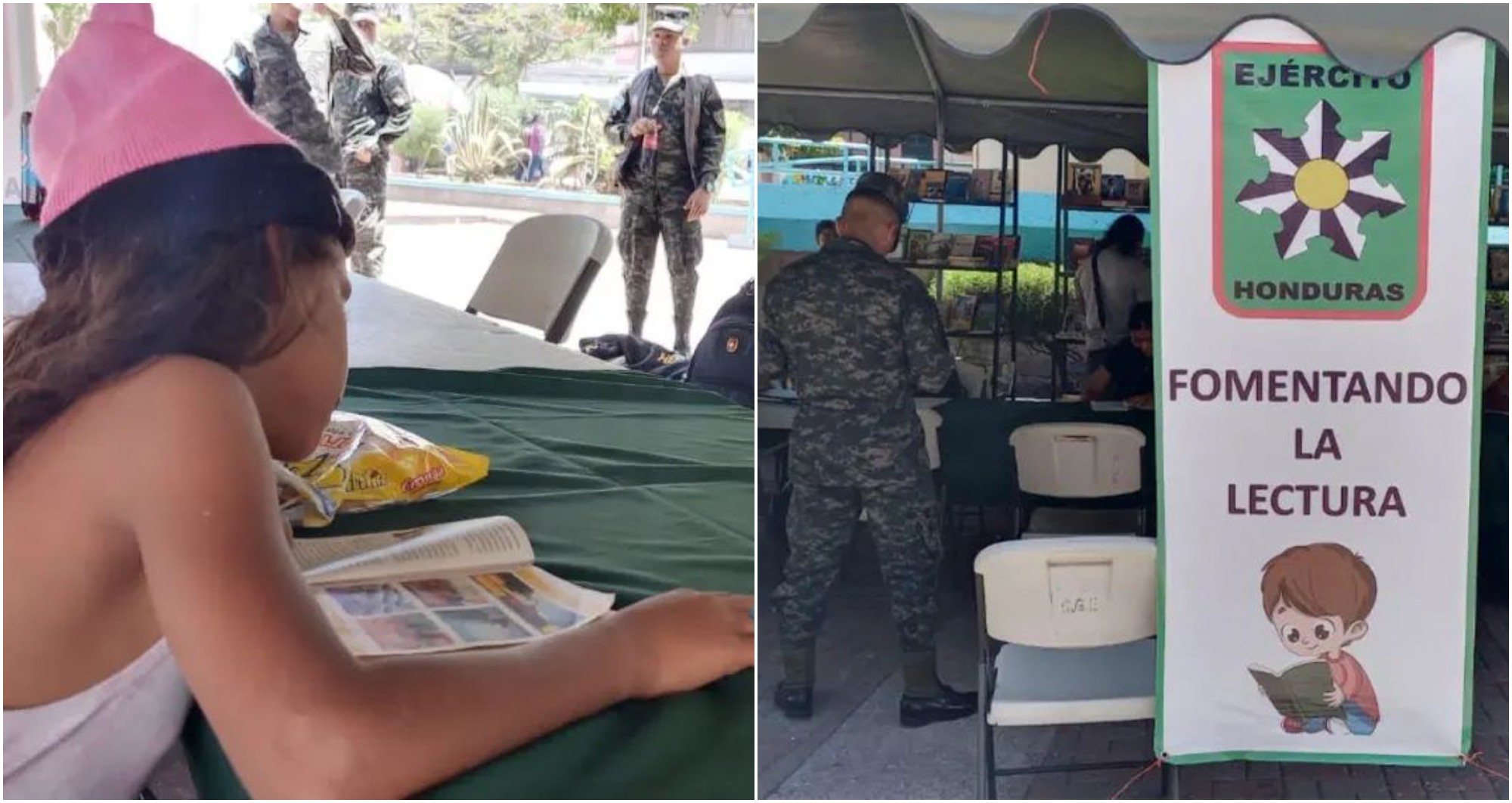 Ejército de Honduras llevó a cabo la actividad «Fomentando la Lectura»