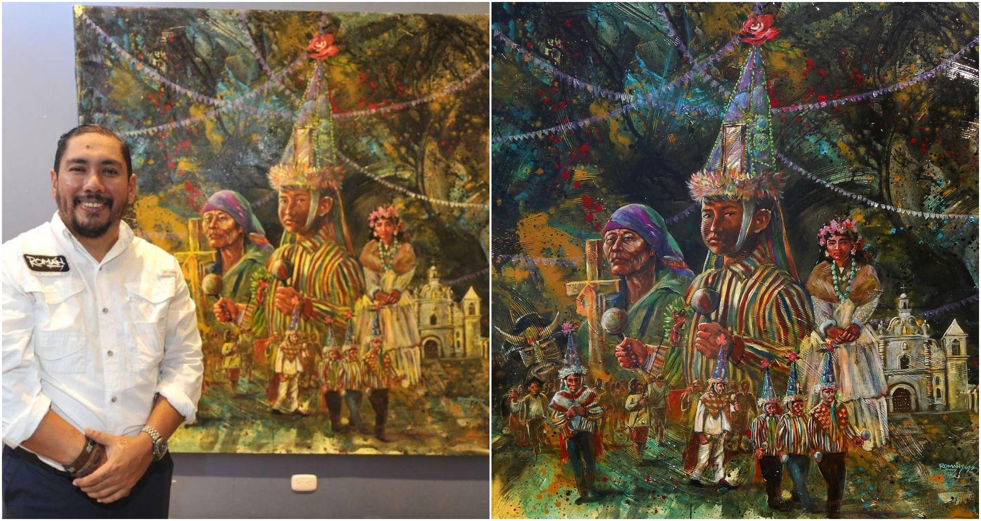 Artista hondureño Román Murillo, rinde homenaje a la cultura lenca