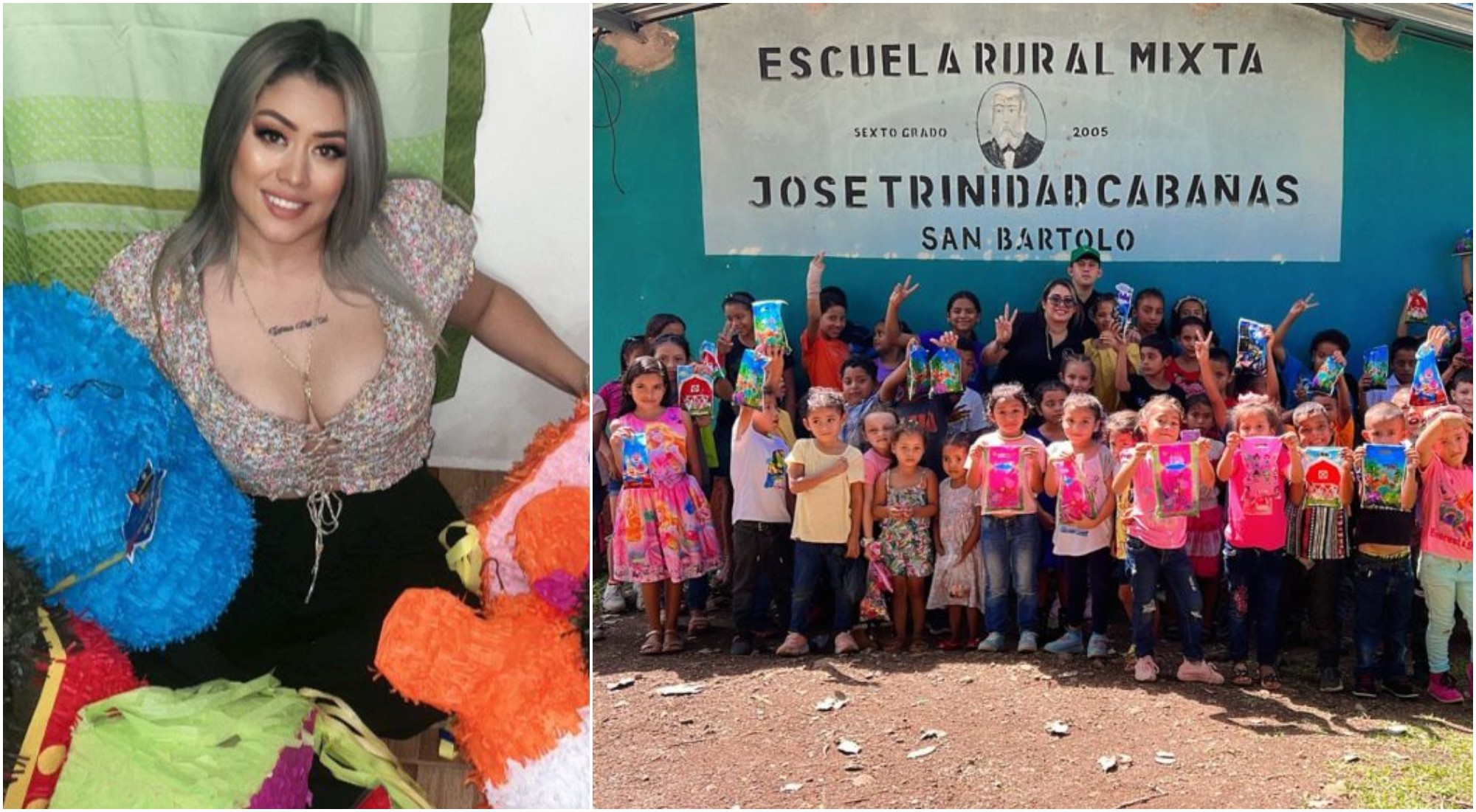 Hondureña regala juguetes a niños con sus ganancias de TikTok