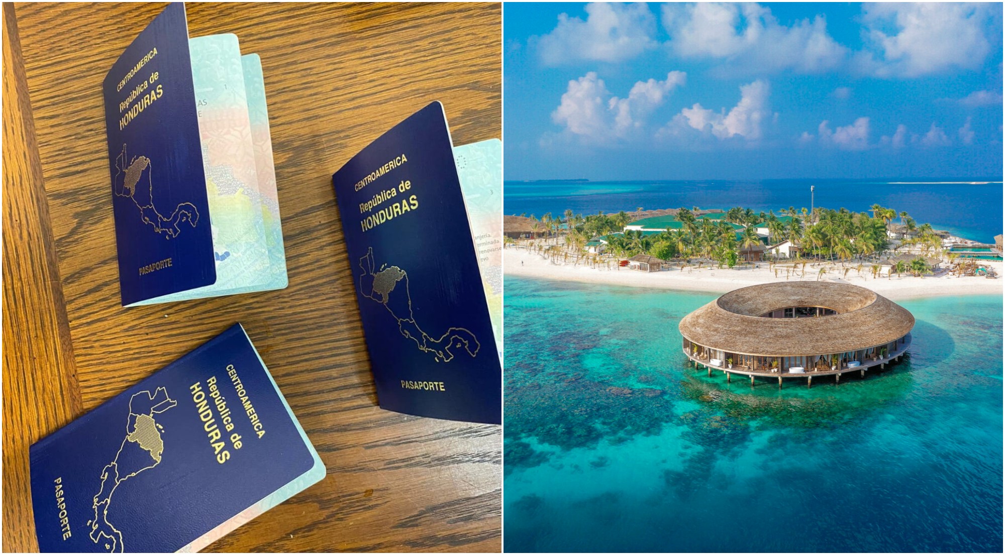 Hondureños podrán viajar a Maldivas solamente con su pasaporte