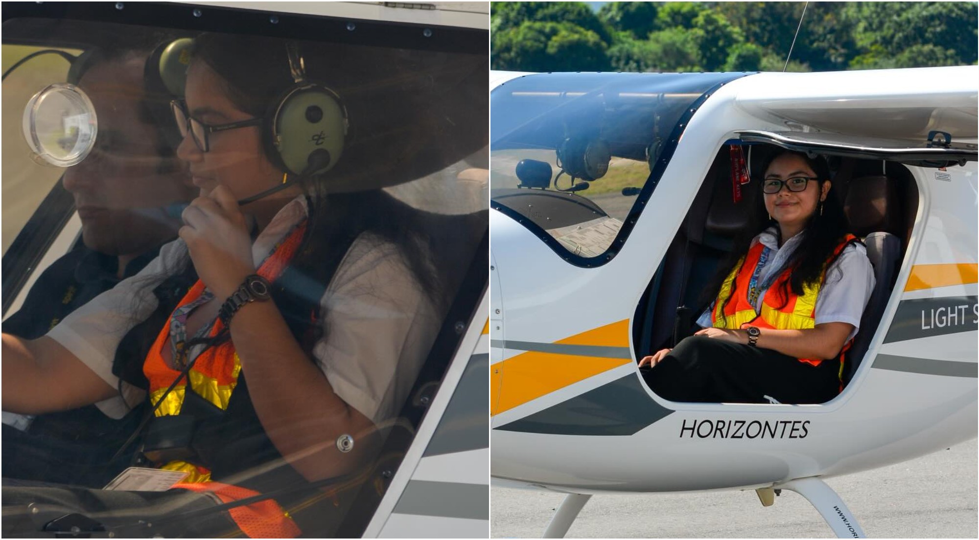 Nidia Chavarría, la primer hondureña en volar un avión deportivo