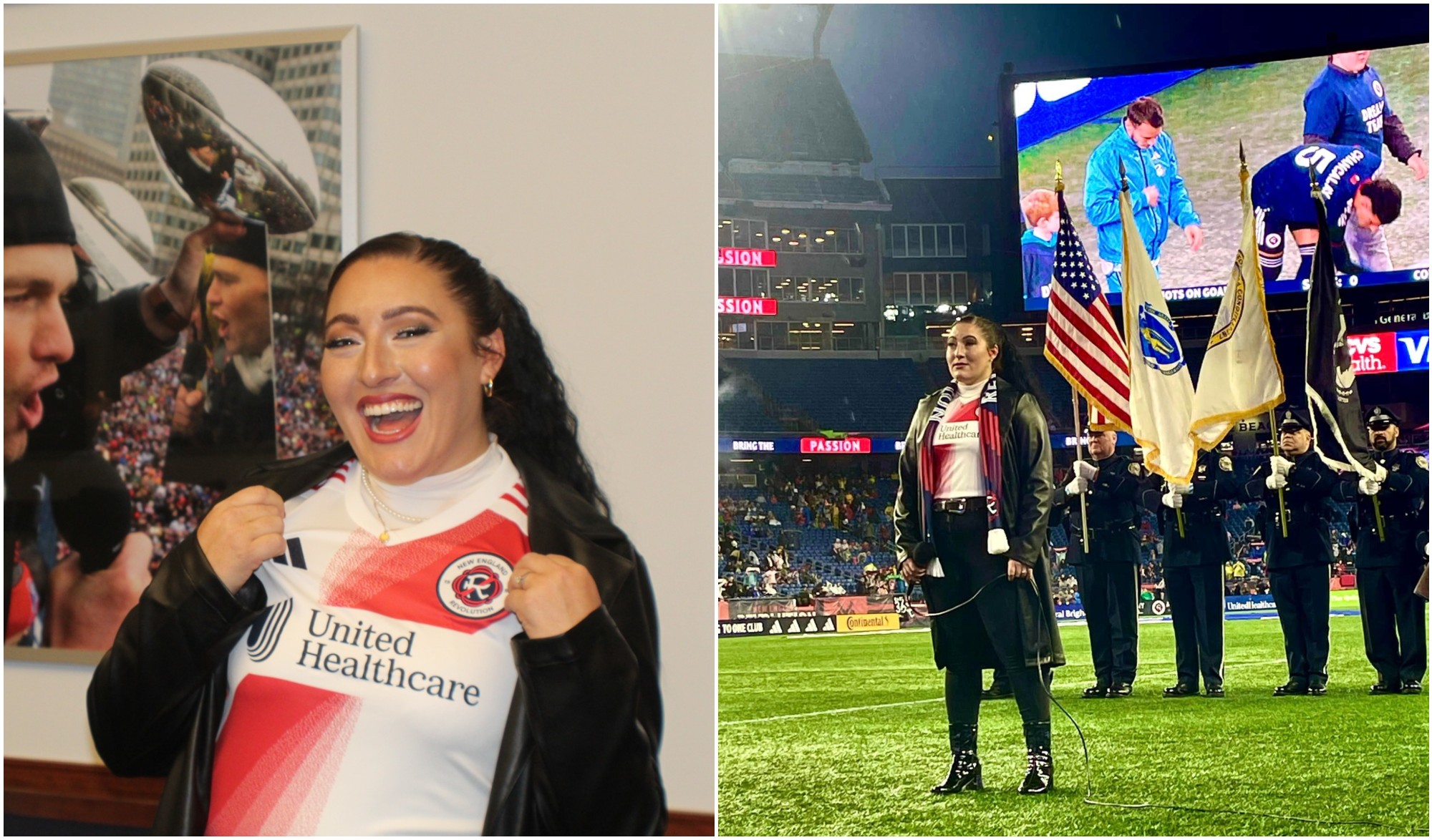 Hondureña Selena Lee, cantó el Himno de Estados Unidos en partido de la MLS