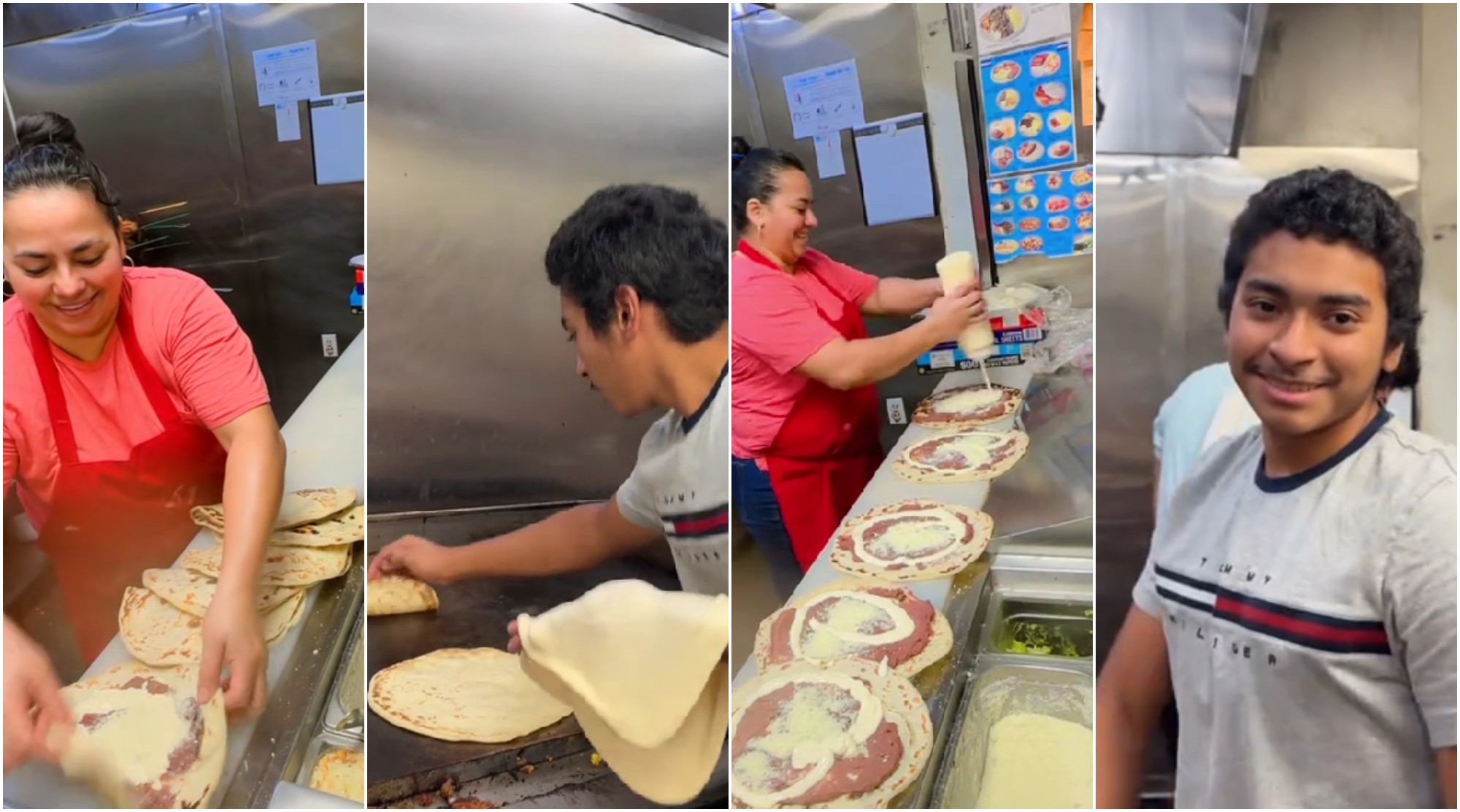 Hondureña y su hijo venden deliciosas baleadas en Carolina del Sur