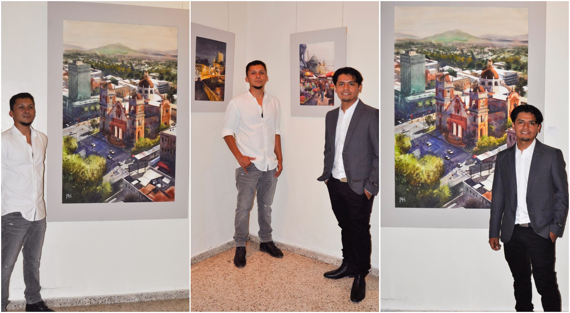 Hondureños crean exposición de acuarelas sobre Tegucigalpa y Comayagüela