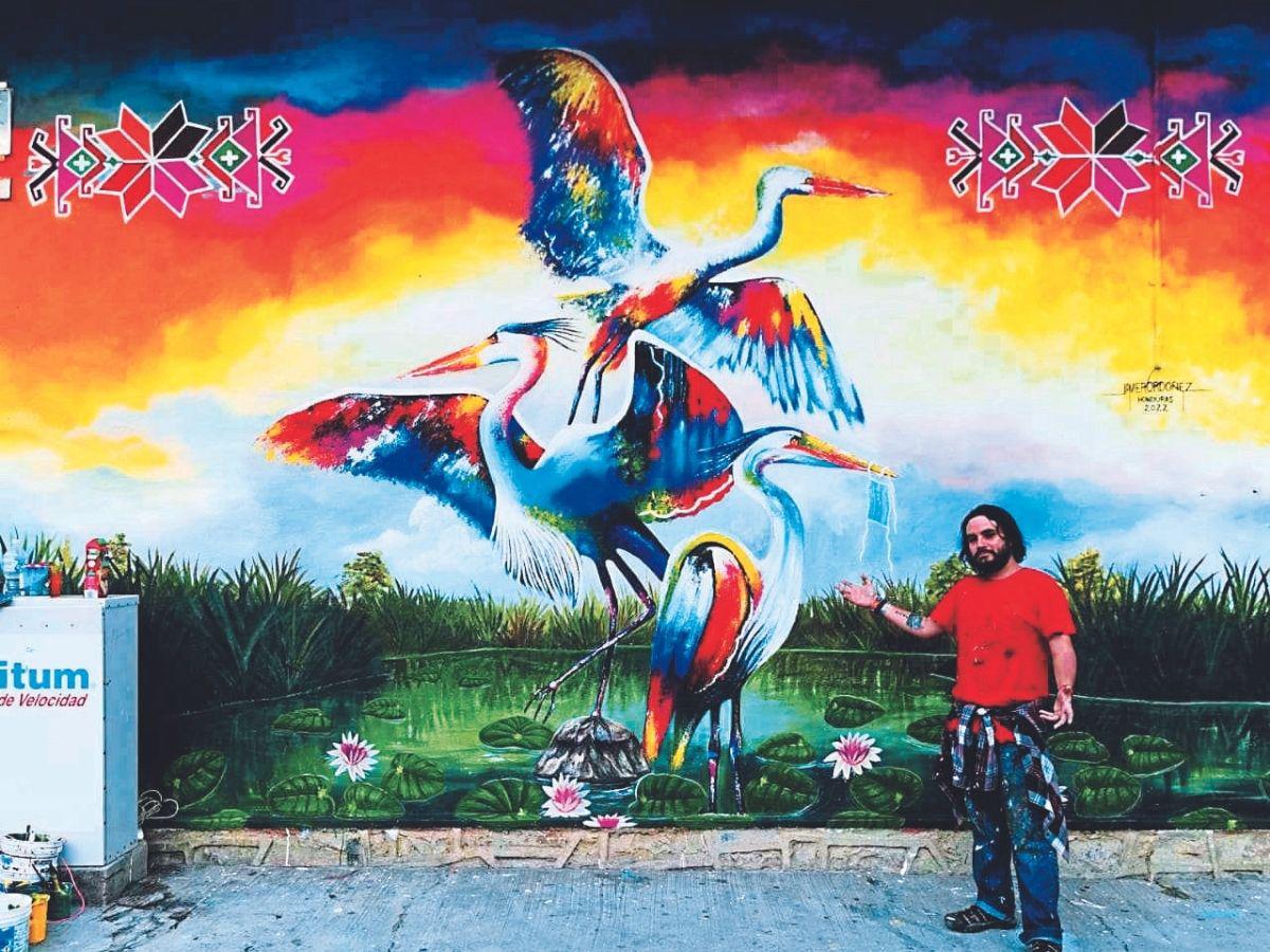 Hondureño Javier Ordóñez participará en encuentro muralista en México
