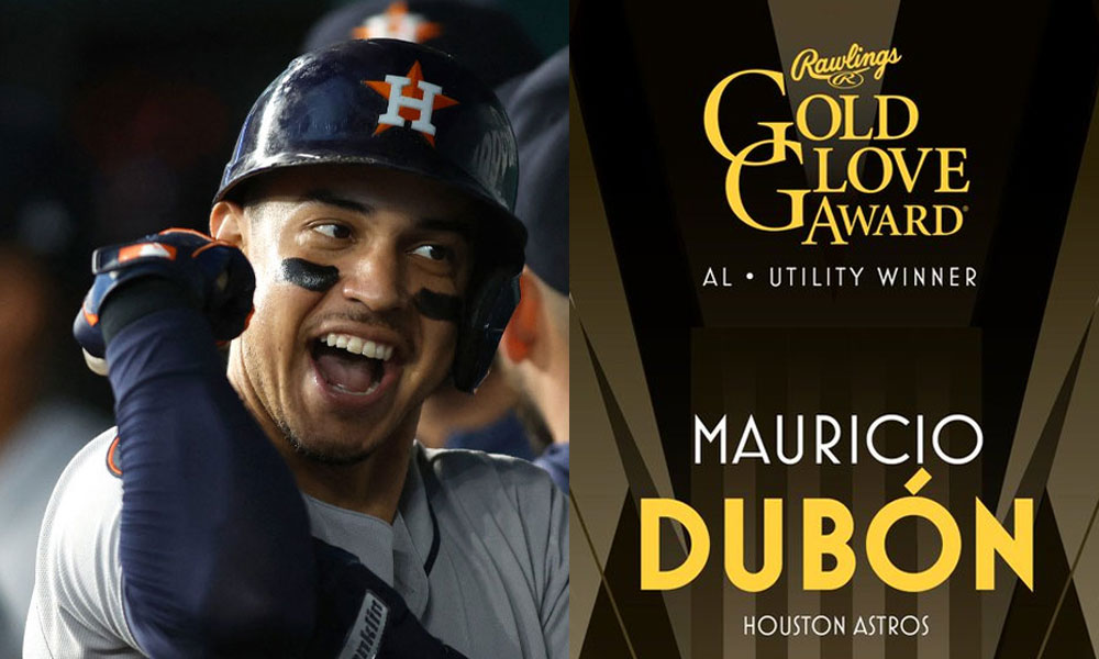 Mauricio Dubón gana el Guante de Oro como Mejor Jugador Utilitario