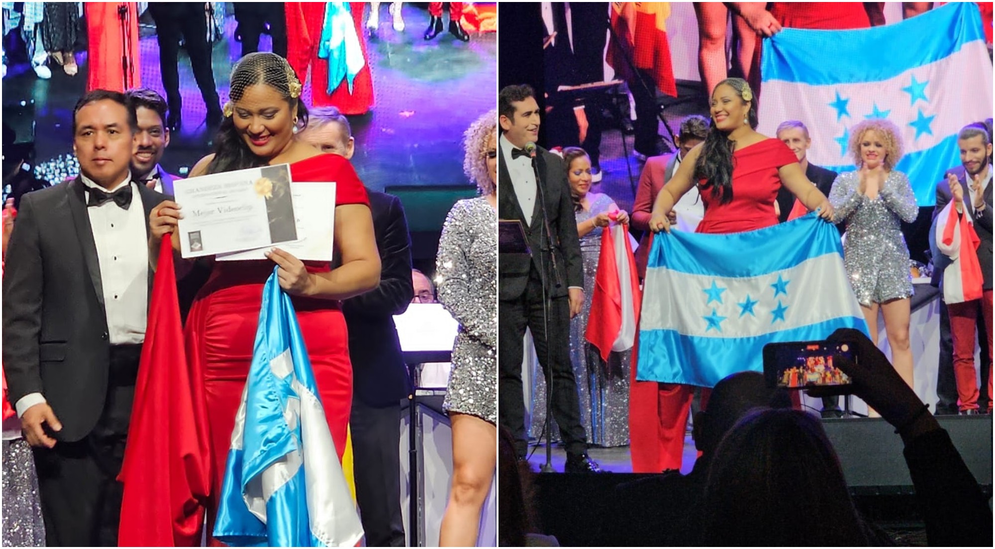 Hondureña Dubis Oviedo es la ganadora del Festival de la Canción en Uruguay