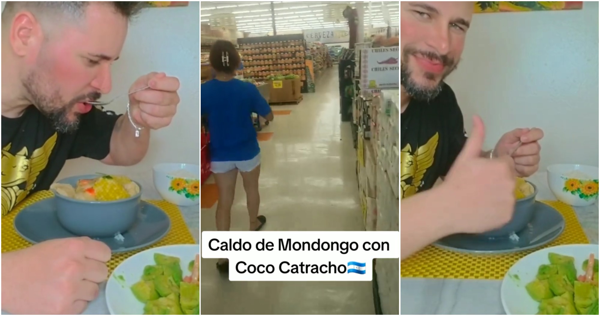 Tiktoker cubano destaca la sopa de mondongo catracha en sus redes