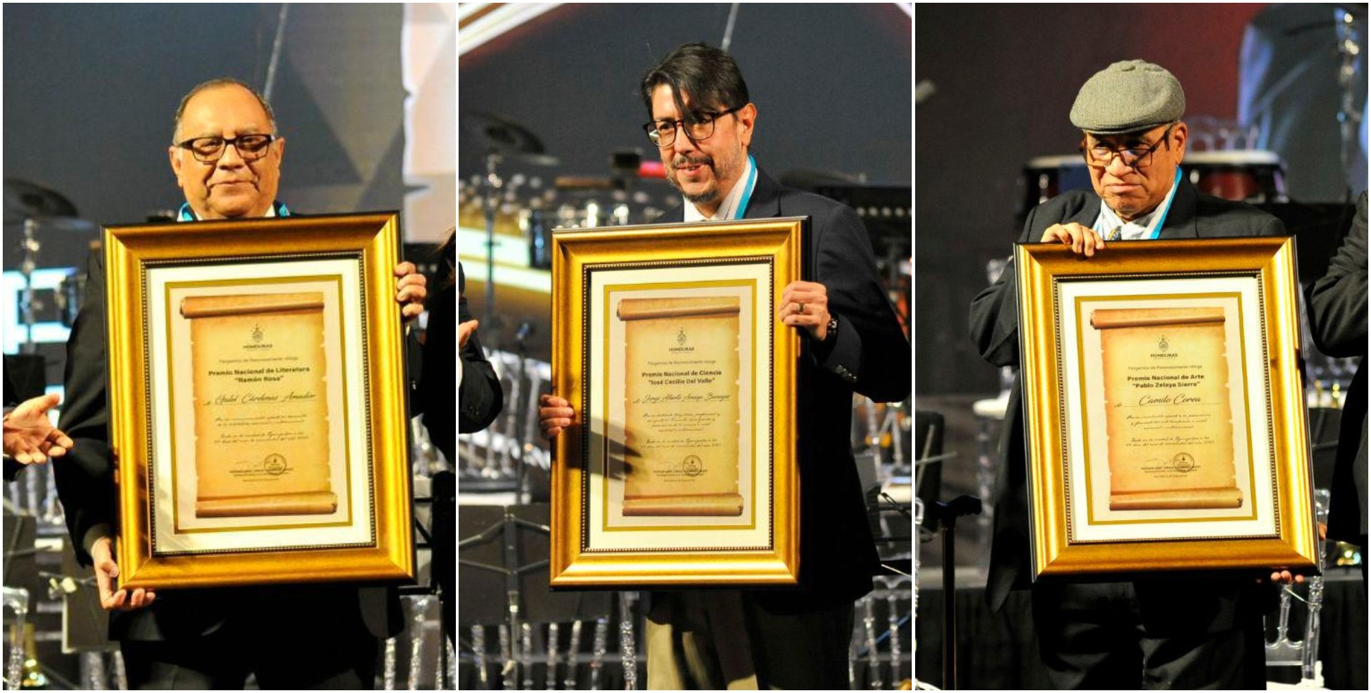 Entregan premios nacionales de Ciencia, Arte y Literatura 2023 a hondureños