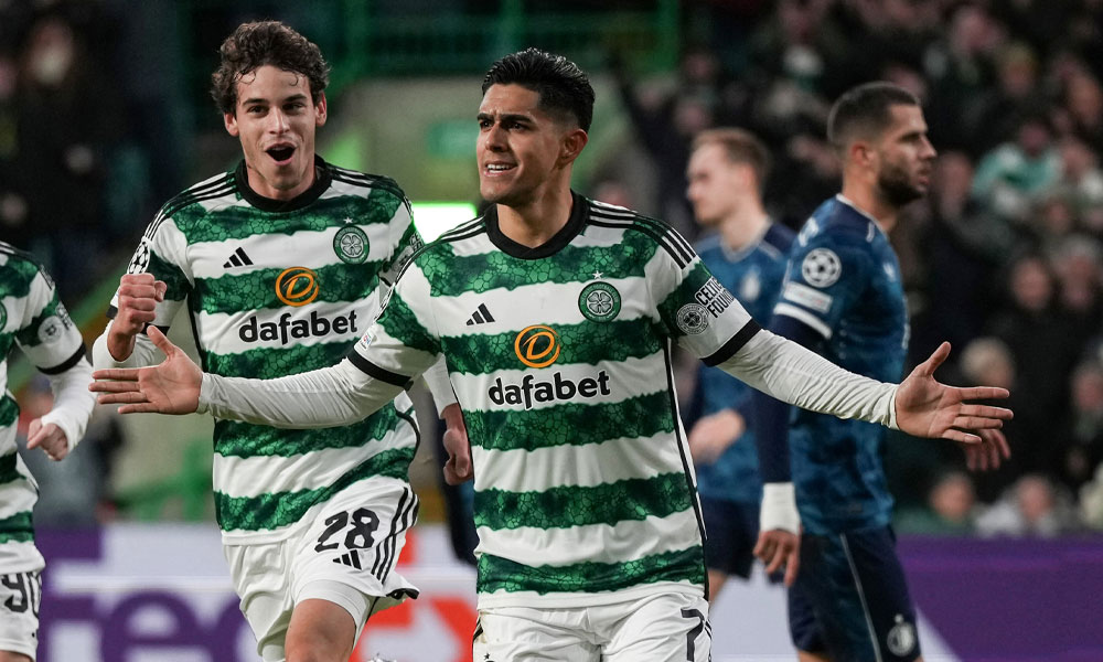 Luis Palma anota su segundo gol en la Champions League con el Celtic