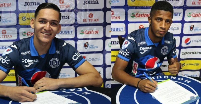 El panameño Serrano y juvenil Munguía son presentados en Motagua