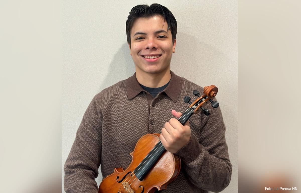Hondureño gana competencia de violín en Northwestern State University of Louisiana
