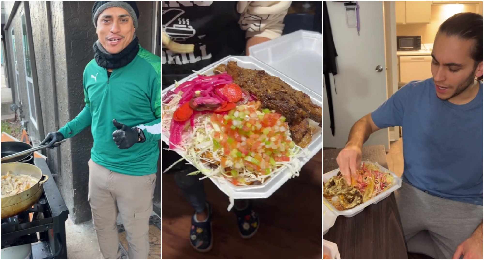 Tiktoker uruguayo Carlos Espina destaca la comida catracha en un vídeo