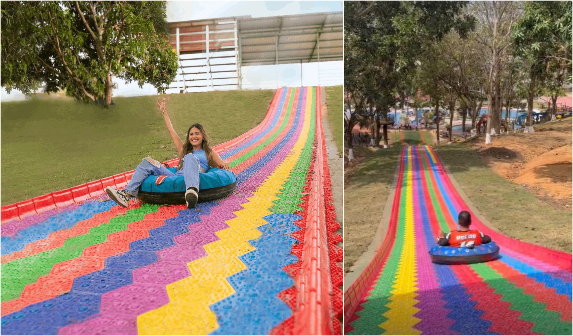 Deslizador arcoíris en Tela para disfrutar en Semana Santa