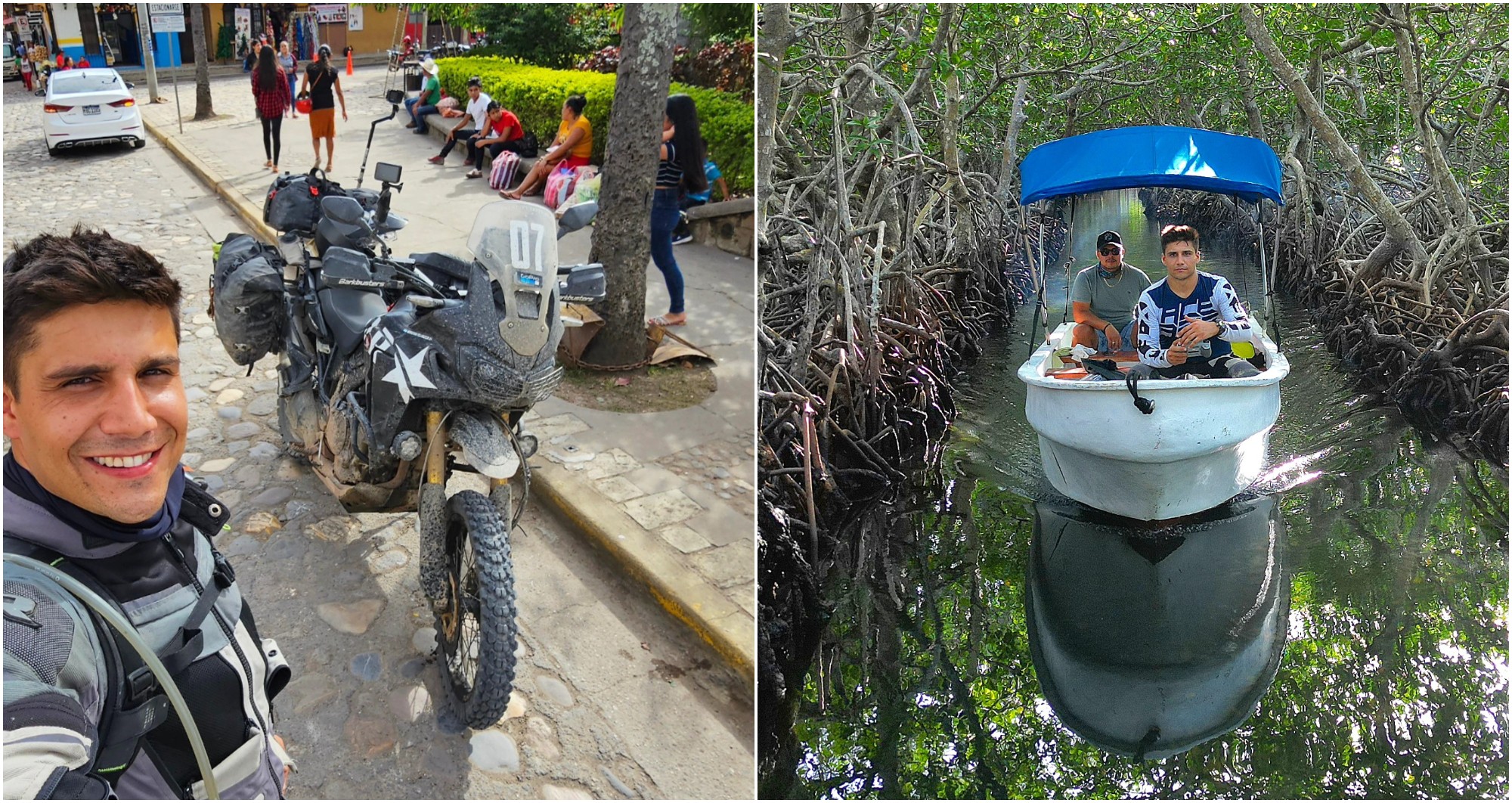 Sebas, el argentino que recorre el mundo en moto llegó a Honduras