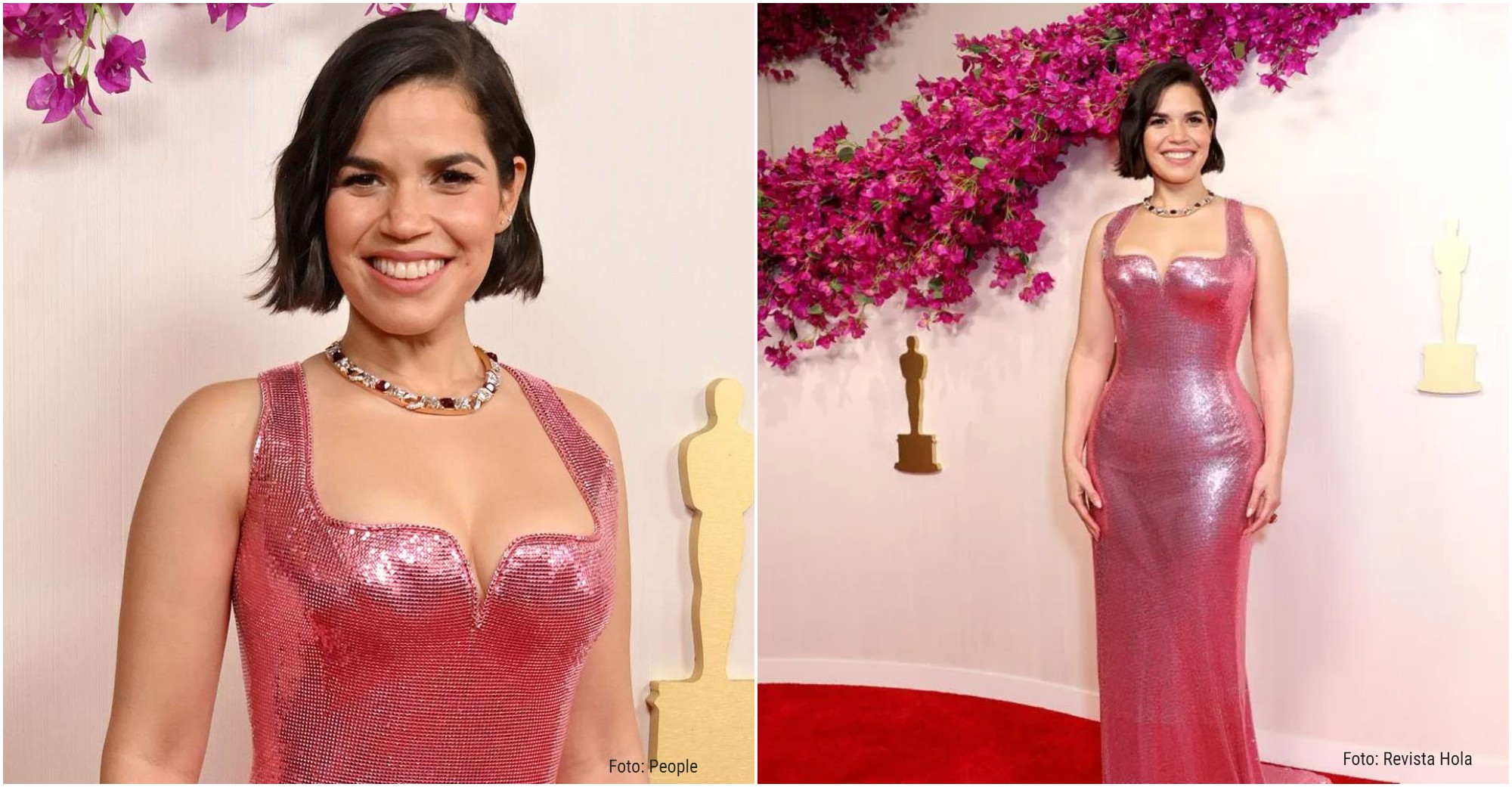 America Ferrera brilló en la alfombra roja de los Premios Óscar 2024